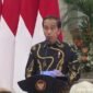 Presiden Joko Widodo membacakan sambutan dalam acara pembukaan Rapat Koordinasi Pengendalian Inflasi Nasional di Istana Negara, Jakarta, Kamis (31/8/2023).(YouTube.com/Sekretariat Presiden)